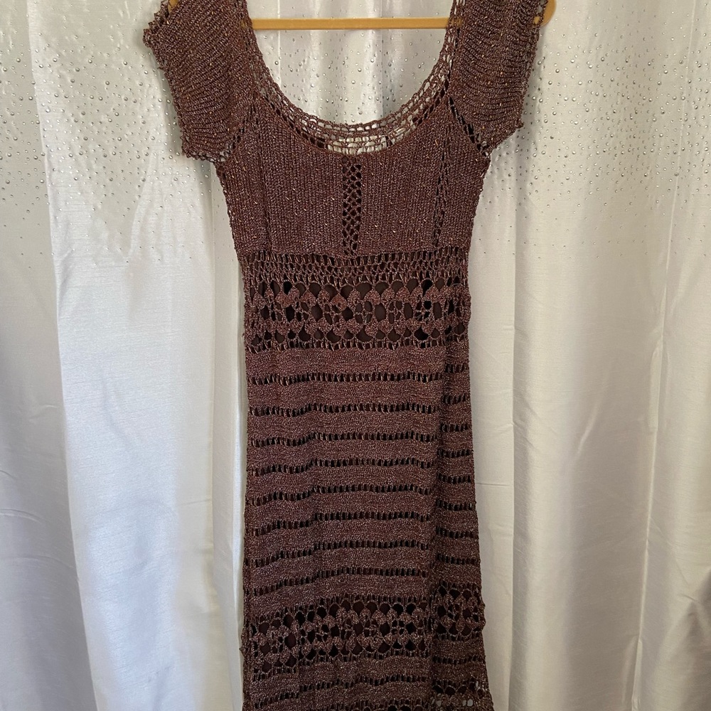 Boho bling fitted dress